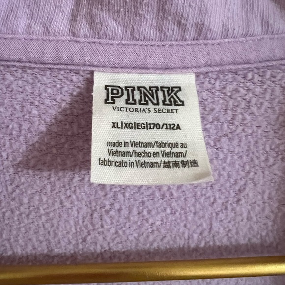 PINK Victoria's Secret Lavender Sweatshirt XL - Picture 3 of 4